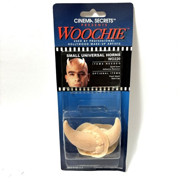 Cinema Secrets Woochie Small Universal Horns Latex Appliance NWT NOS - Picture 9 of 12